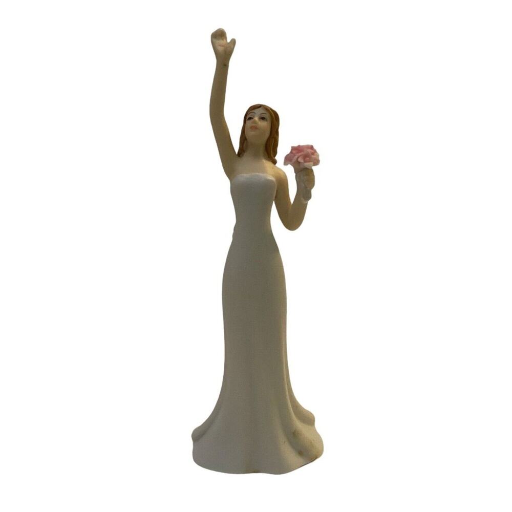 Weddingstar Bride Reaching for Her Star Cake Topper Porcelain Figure Coquette
